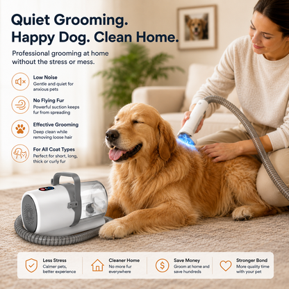 Pet Grooming Vacuum Kit
