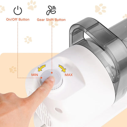 Pet Grooming Vacuum Kit – Powerful Fur Remover for Dogs & Cats